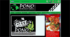 Desktop Screenshot of ponohawaiiangrill.com